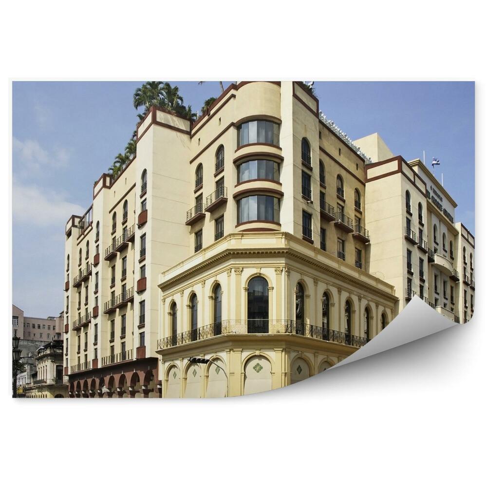 Okleina ścienna Hawana budynki miasto ruch samochody