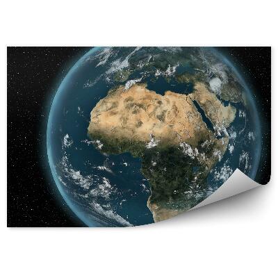 Fototapeta Planeta ziemia oceany kontynenty niebo gwiazdy