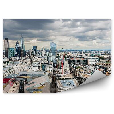 Fototapeta budynki wieżowce niebo chmury Londyn