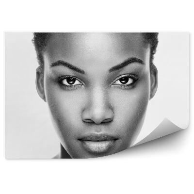 Fotopeta Twarz kobiety czarnoskóra kręcone włosy