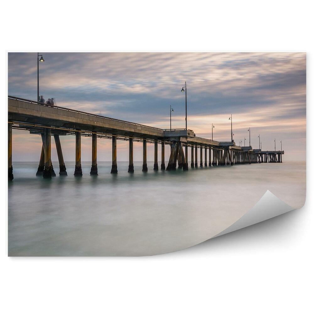 Okleina na ścianę Molo chmury zachód słońca wenecja