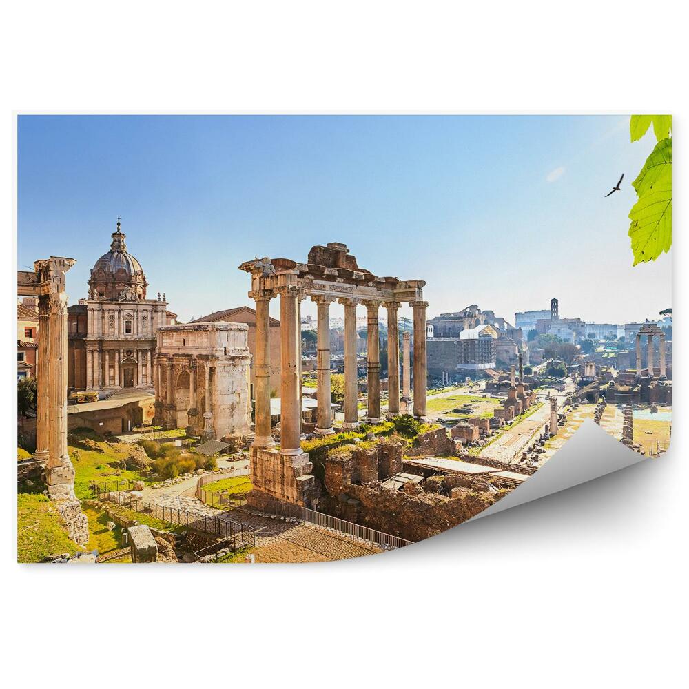 Okleina na ścianę Lato turystyka ruiny włochy