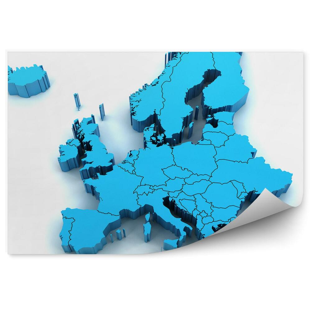 Fototapeta na ścianę Kontury europa kraje