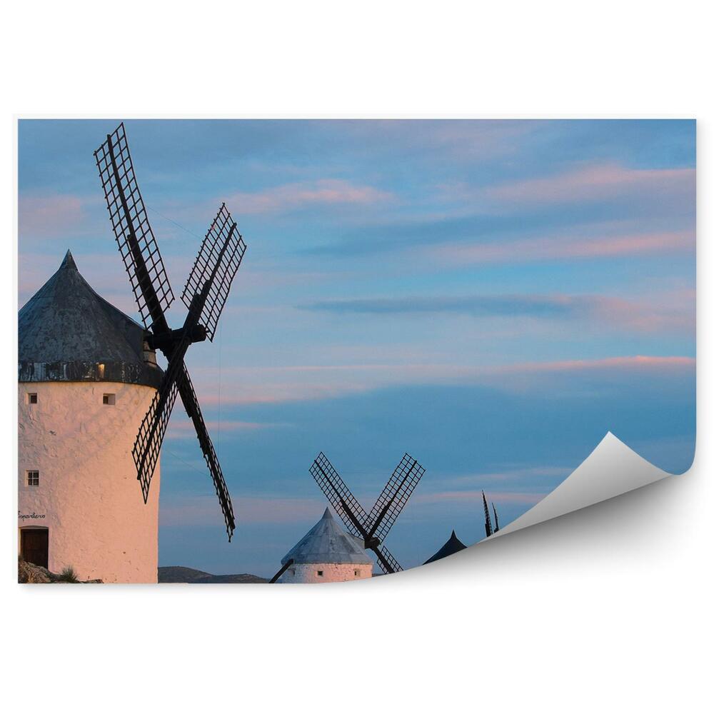 Okleina na ścianę Pasmo wiatraków natura architektura