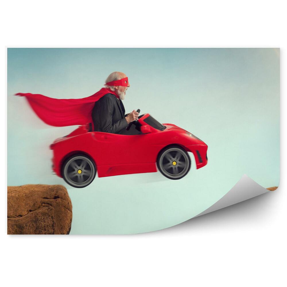 Okleina ścienna Ekstremalna jazda super bohater