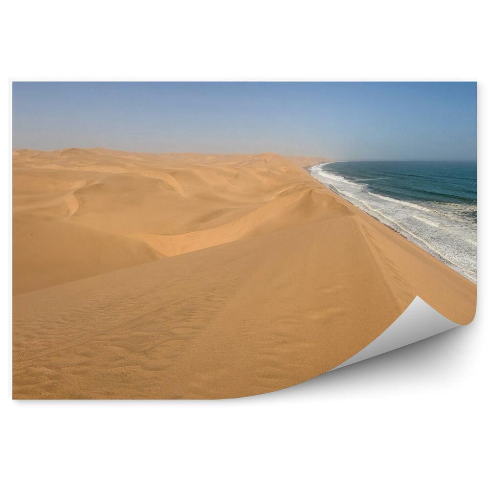 Okleina ścienna Pustynia namib ocean woda fale niebo