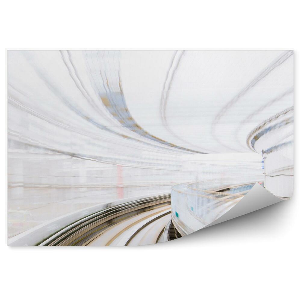 Okleina na ścianę Ruch japoński tunel kolejowy