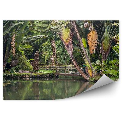 Okleina ścienna Ogród botaniczny Brazylia rzeźba duże liście woda