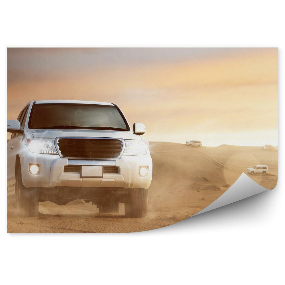 Fototapeta na ścianę Samochód terenowy 4x4 na pustyni