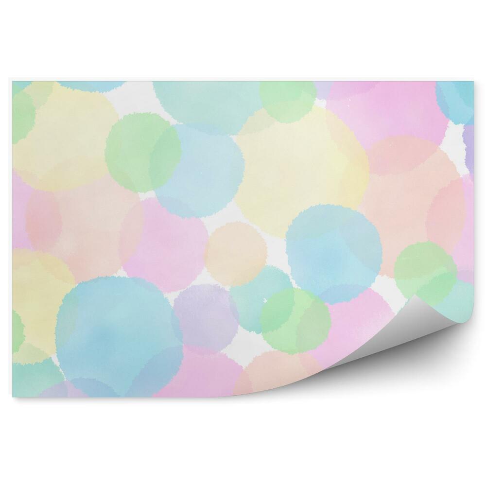 Fototapeta samoprzylepna Akwarelowe kolorowe plamy