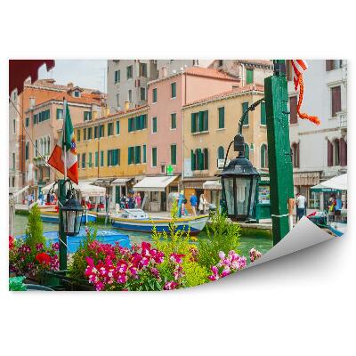 Fototapeta Kwiaty woda natura flagi architektura włochy