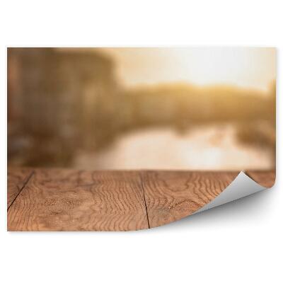 Okleina ścienna Drewniany taras widok