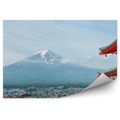 Fototapeta Góra fuji panorama miasta kultura budynki