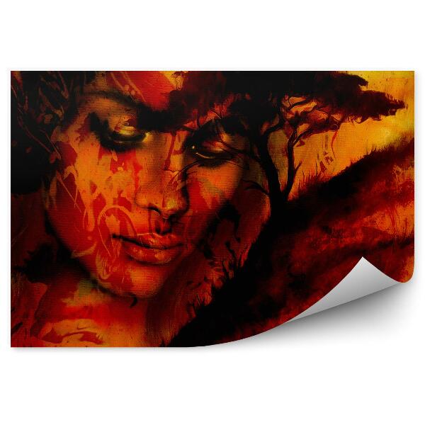 Fotopeta Bogini kobieta abstrakcja drzewo