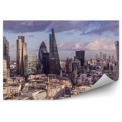 Fototapeta budynki wieżowce niebo chmury Londyn