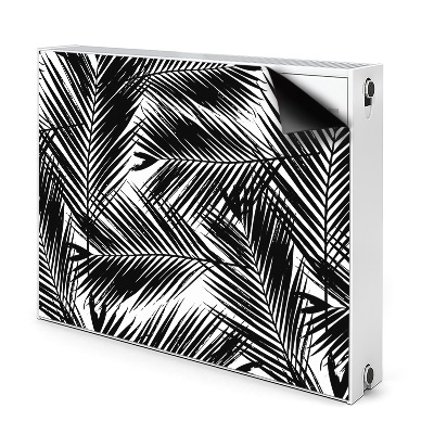 Maskownica grzejnika Czarne liście palmy