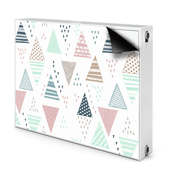 Magnes na grzejnik Rysowane trójkąty