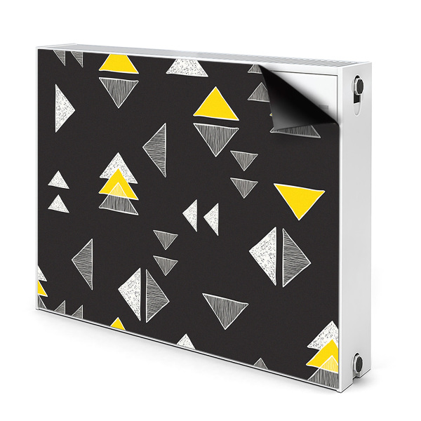 Magnes na grzejnik Rysowane trójkąty