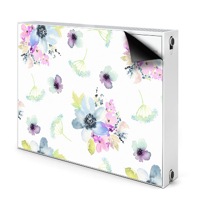 Magnes na grzejnik Purpurowe kwiaty