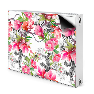 Mata magnesowa Kwiaty akwarele