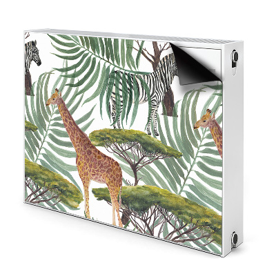 Mata magnesowa na grzejnik Zwierzęta sawanna