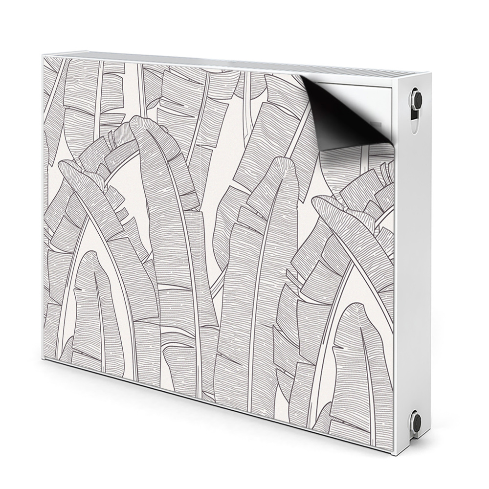 Magnetyczna osłona grzejnika Liście bananowca