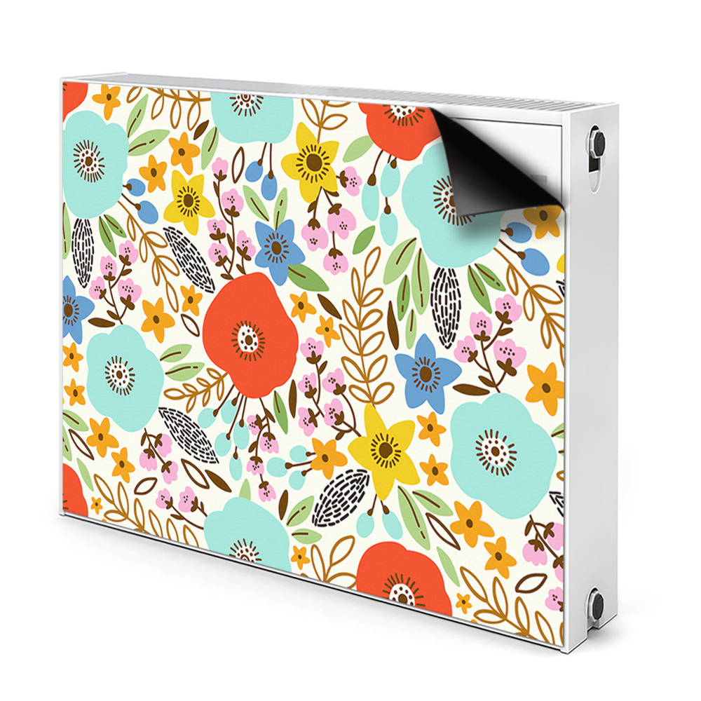 Magnetyczna osłona grzejnika Łąka kwiaty