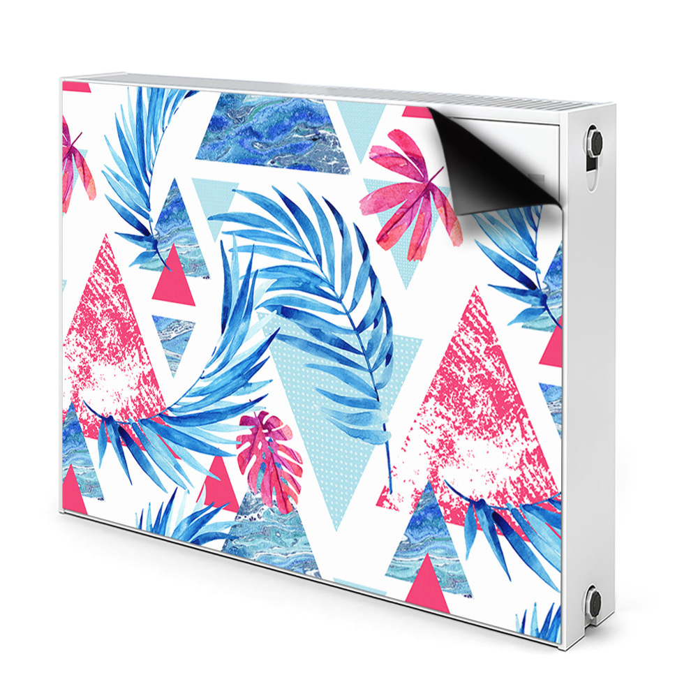 Magnetyczna osłona grzejnika Liście i trójkąty