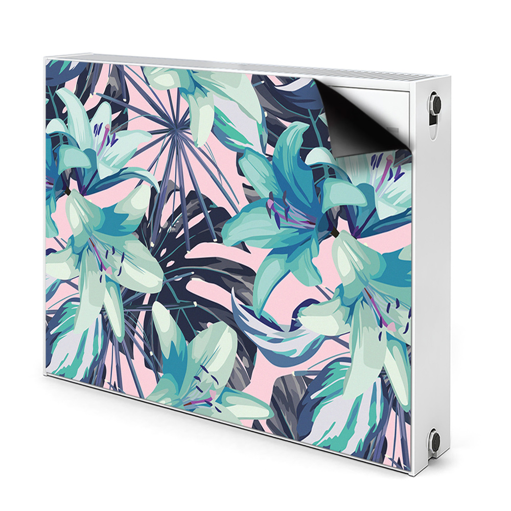 Magnetyczna osłona grzejnika Malowane lilie