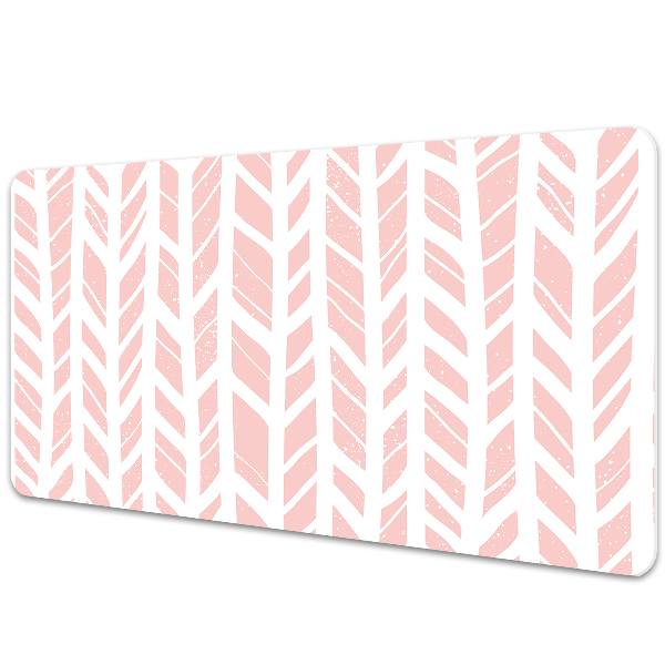 Mata ochronna na biurko Biao-rózowa jodełka