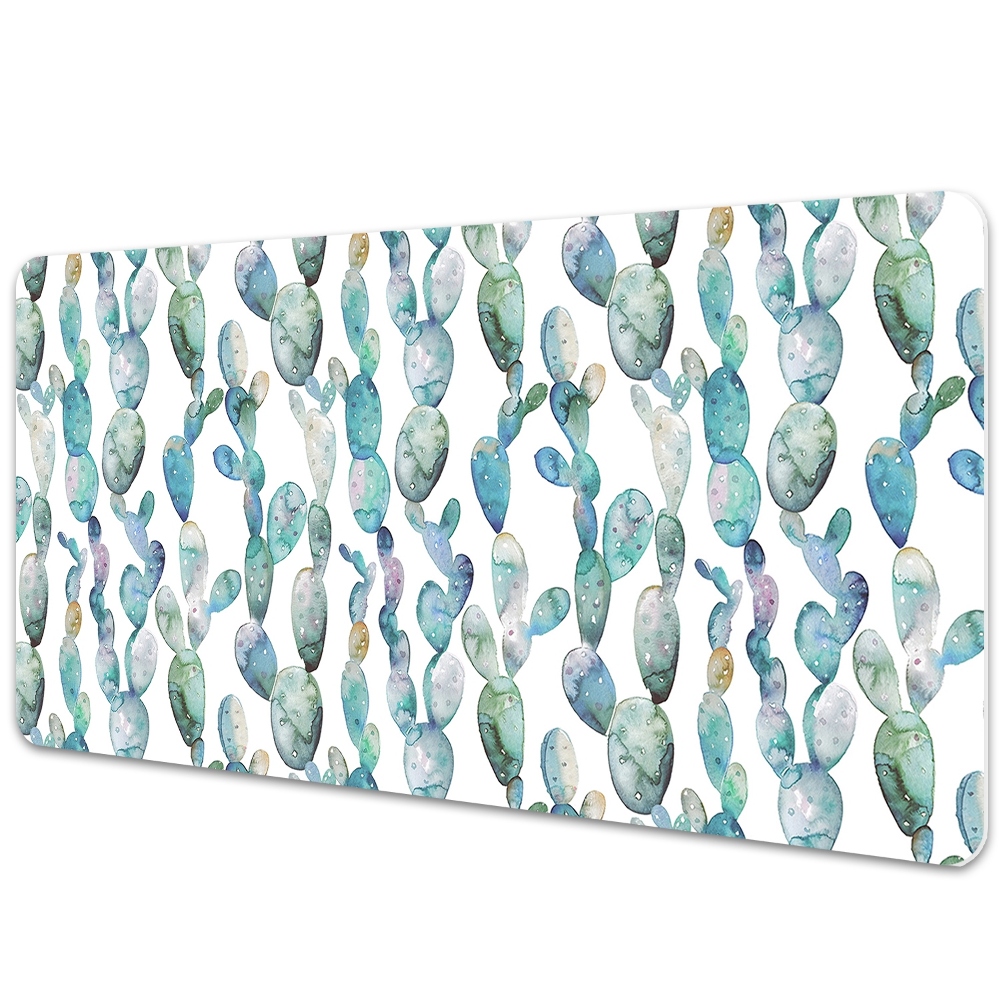Mata na biurko Namalowane kaktusy