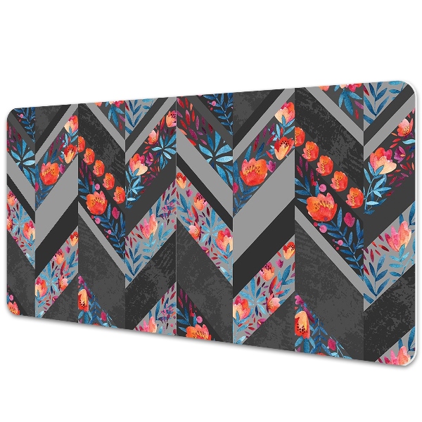 Mata na biurko Geometryczne kwiaty