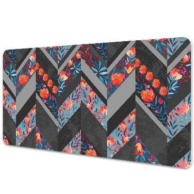 Mata na biurko Geometryczne kwiaty