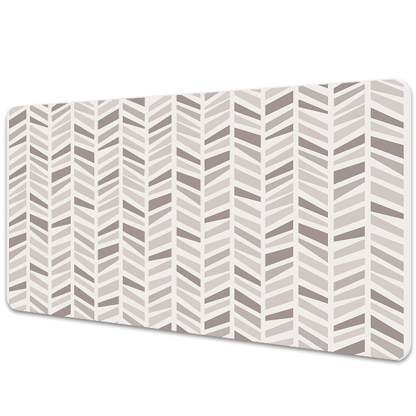 Mata na biurko Szara jodełka