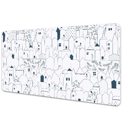 Mata na biurko dla dzieci Architektura domy