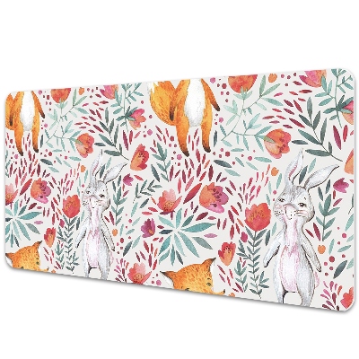 Mata na biurko dla dzieci Kolorowe zwierzątka