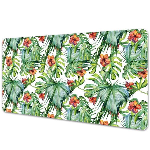 Mata na biurko Hawajskie rośliny