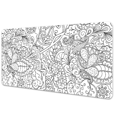 Mata na biurko Abstrakcyjne rośliny