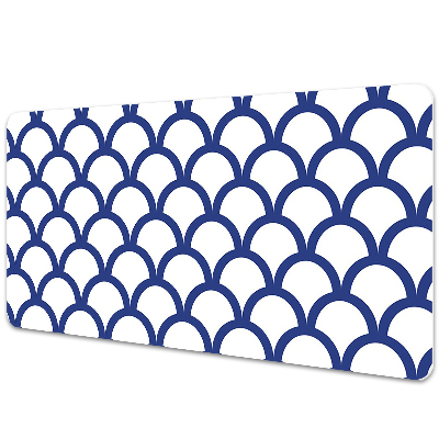 Mata na biurko Geometryczny wzór rybia łuska