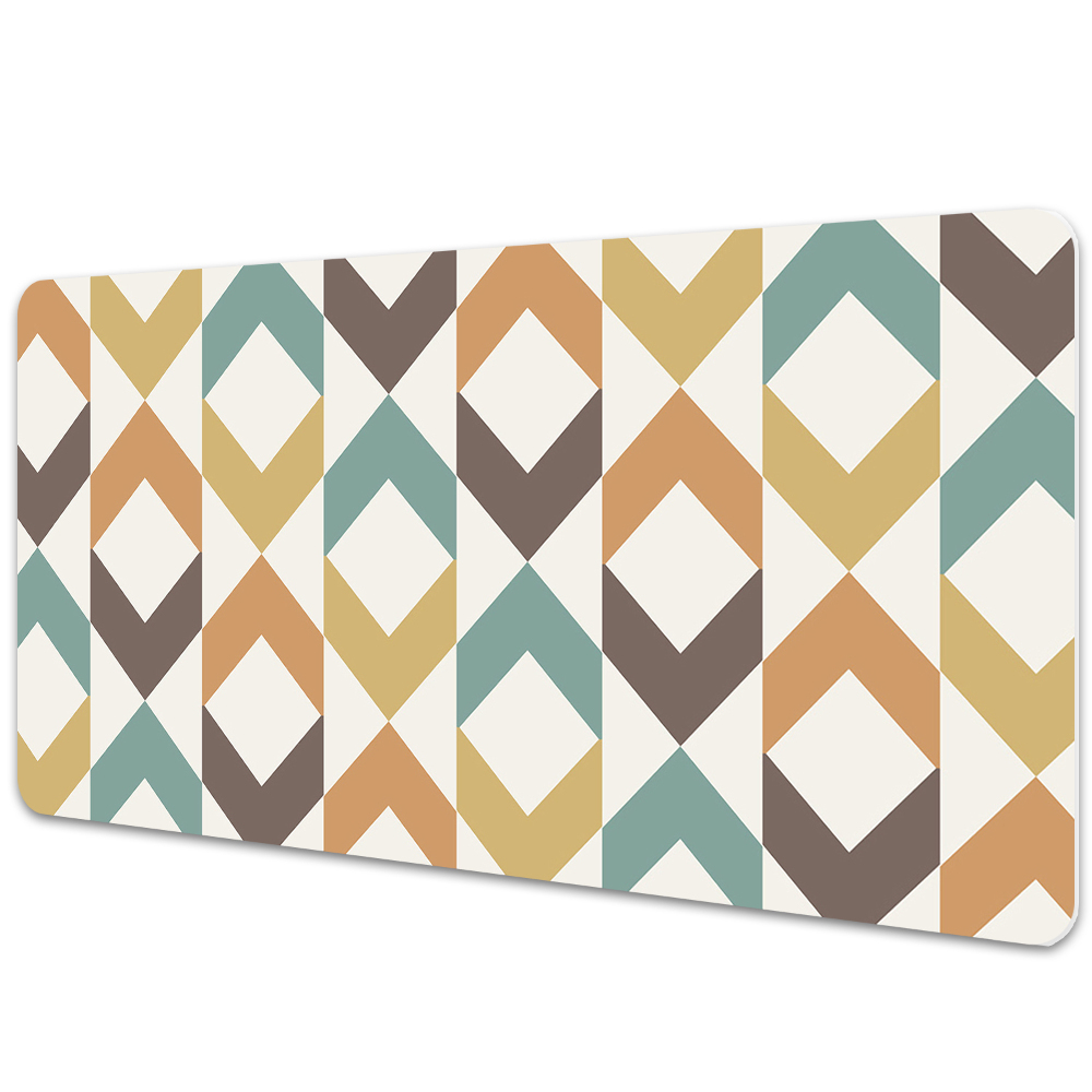 Mata na biurko Geometryczne retro kształty