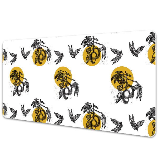 Podkładka na biurko z nadrukiem Żółte owoce mango