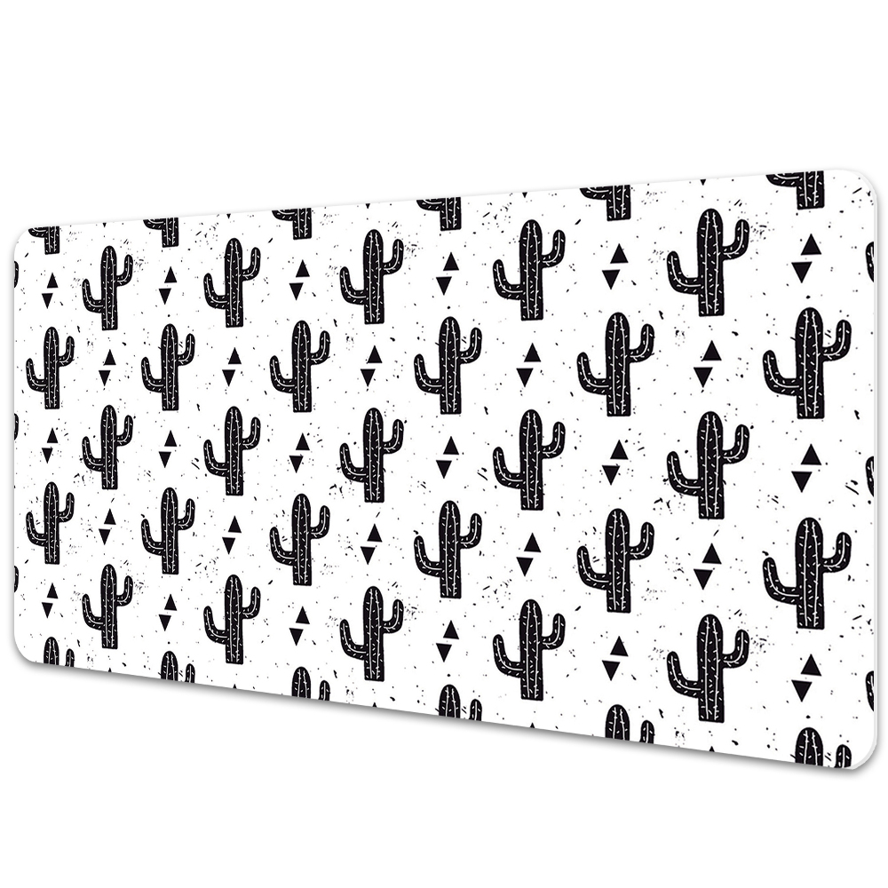 Podkładka na biurko z nadrukiem Meksykańskie czarne kaktusy