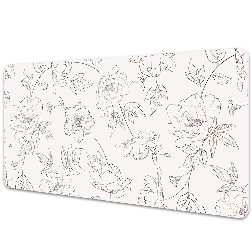 Podkładka na biurko z nadrukiem Roślinny szkic