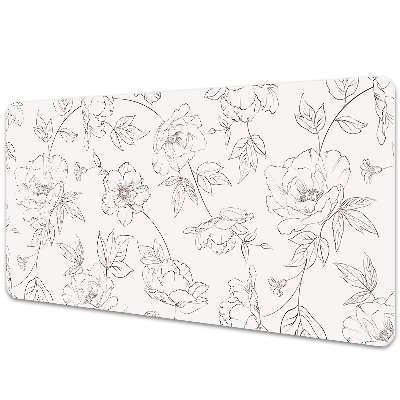 Podkładka na biurko z nadrukiem Roślinny szkic