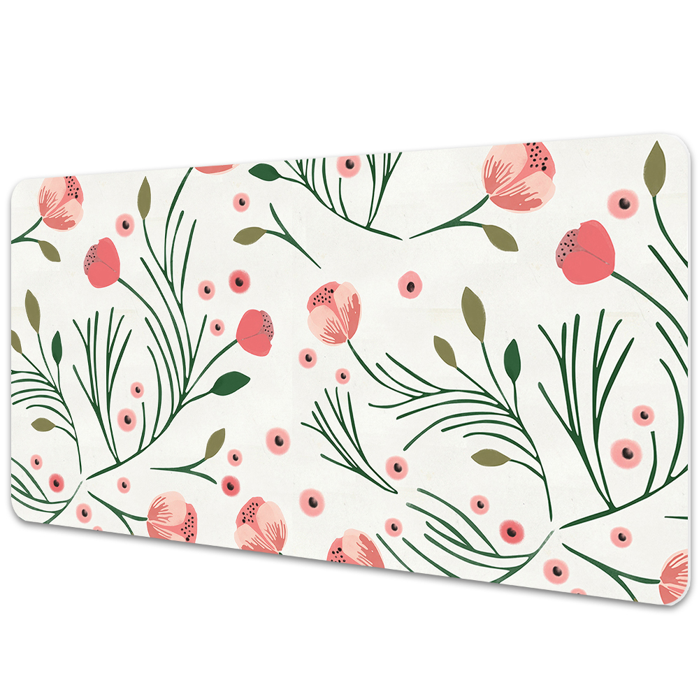 Podkładka na biurko z nadrukiem Maki w stylu vintage