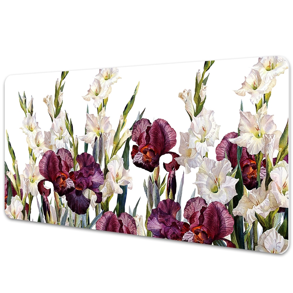 Podkładka na biurko z nadrukiem Fioletowe storczyki