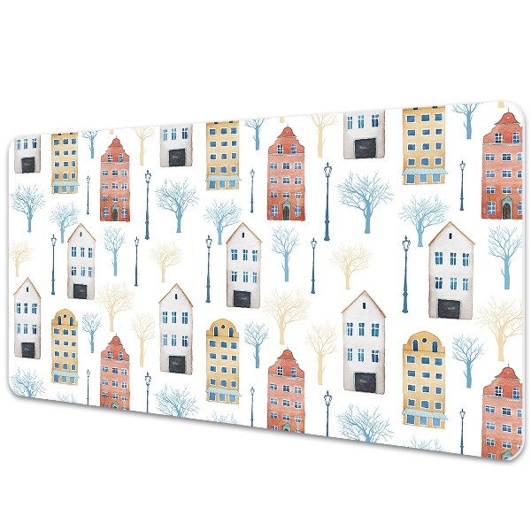 Podkładka na biurko z nadrukiem Architektrua z budynkami