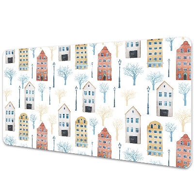 Podkładka na biurko z nadrukiem Architektrua z budynkami