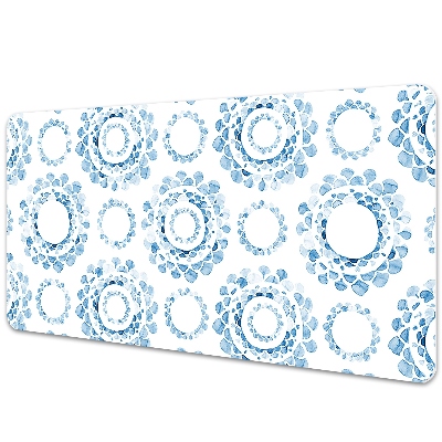 Podkładka na biurko z nadrukiem Niebieskie geometryczne koła