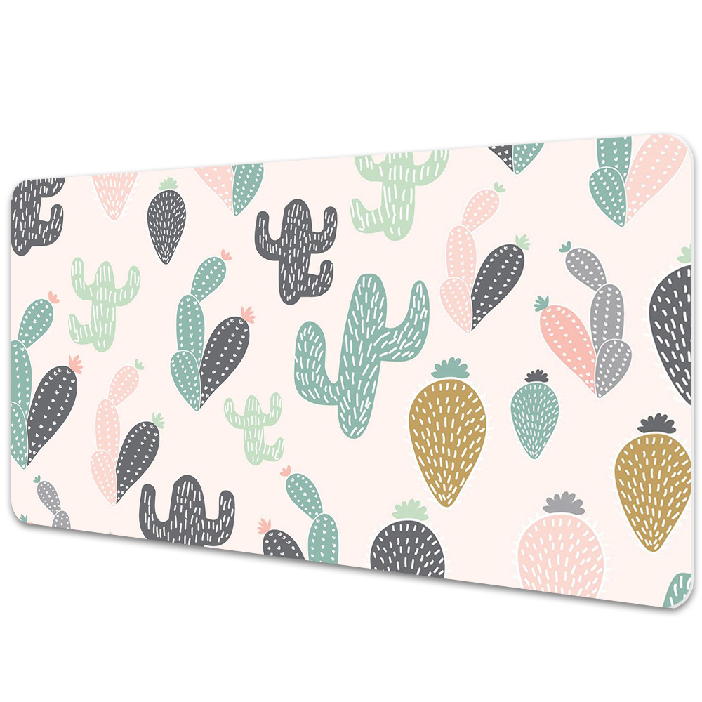 Podkładka na biurko z nadrukiem Rysunkowe kaktusy